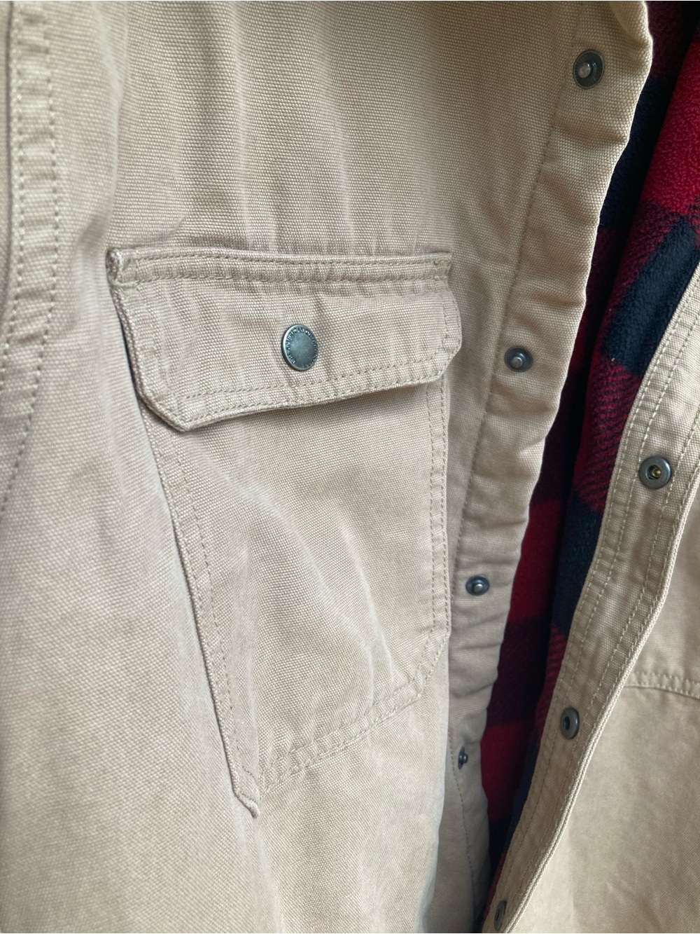 Fleece-Lined Tan Jacket - Picture 2 of 8